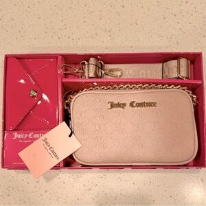NIB💓👑Juicy Courure 💗👑 Chain Purse/Crossbody bag combo Wallet Set